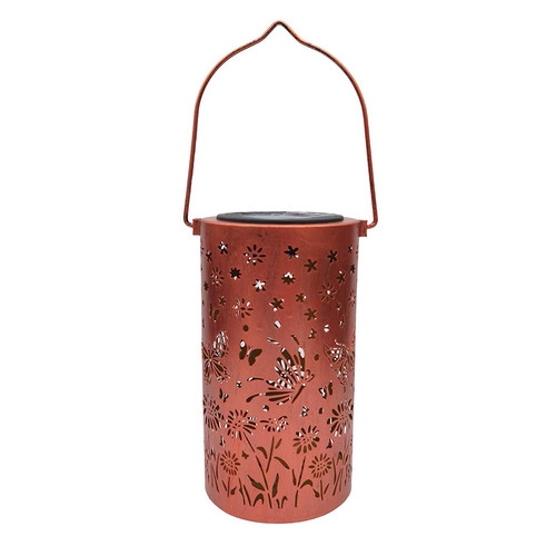 ANNETTE Butterfly Metal Hanging Solar Light for Outdoor, Villa & Park  - Vintage Style