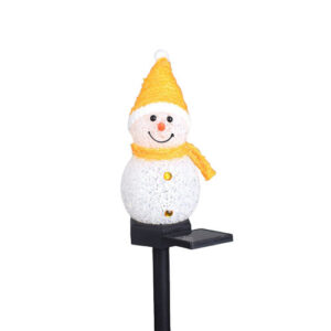 EDGAR PP Snowman Christmas Decoration Solar Pathway Light for Garden & Courtyard - Modern Style