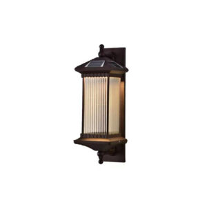 BASEL Aluminum Outdoor Solar Wall Light for Balcony & Garden - Retro Style