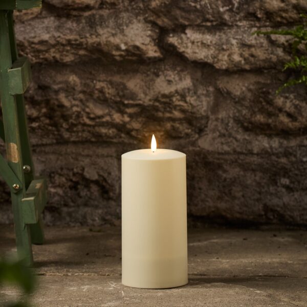 TruGlow® Solar Pillar LED Candle 20cm