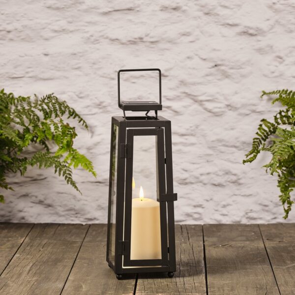 Regular Porto Solar Lantern with TruGlow® Candle
