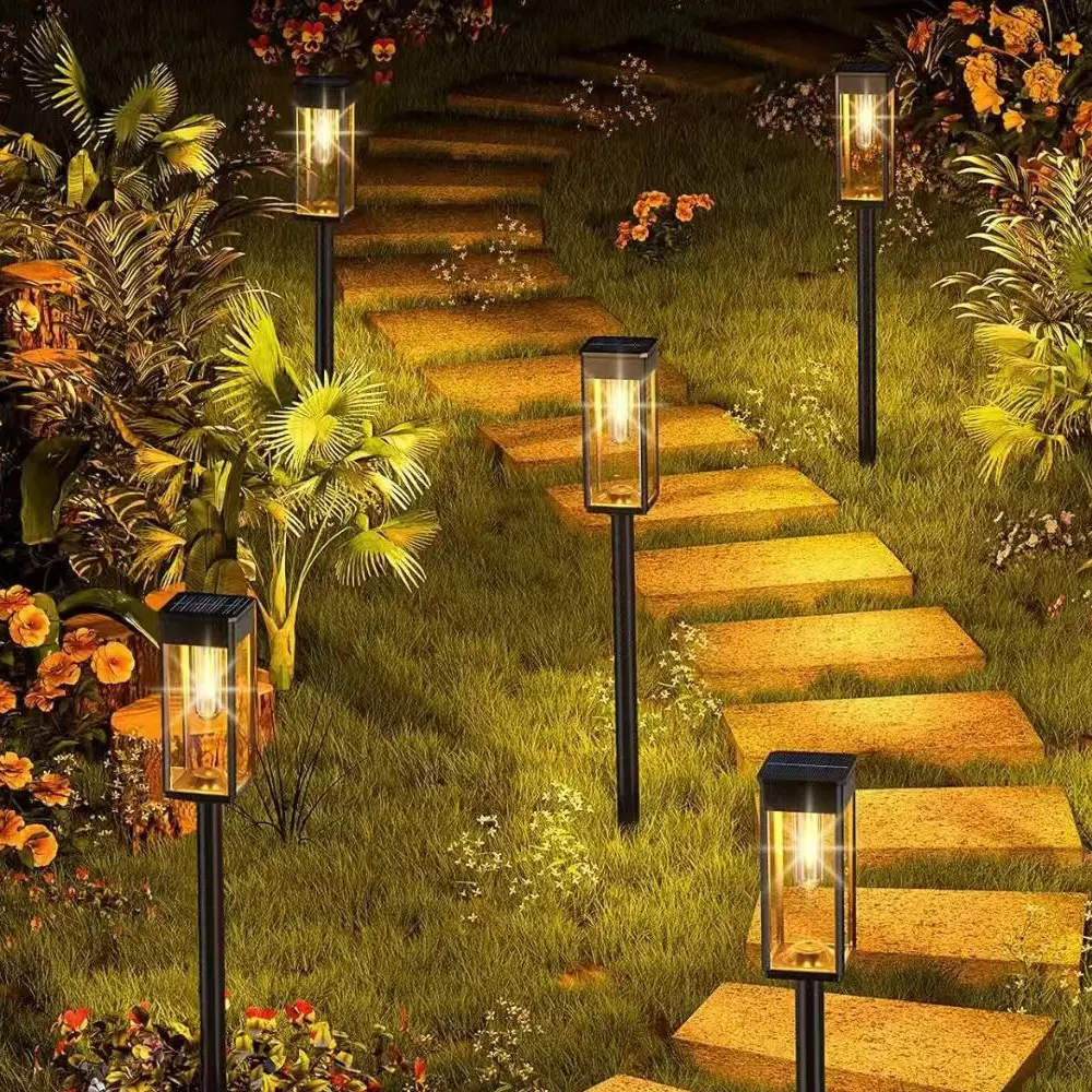 Solar garden light with LED and panel by Lumxey
